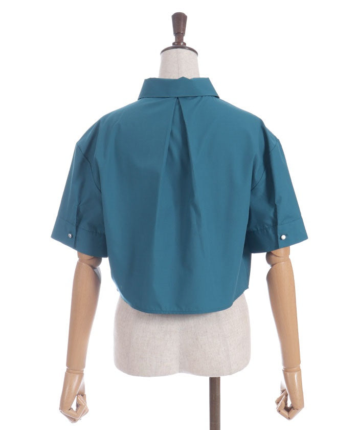 Eyelet Tab Short Shirt