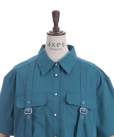 Eyelet Tab Short Shirt