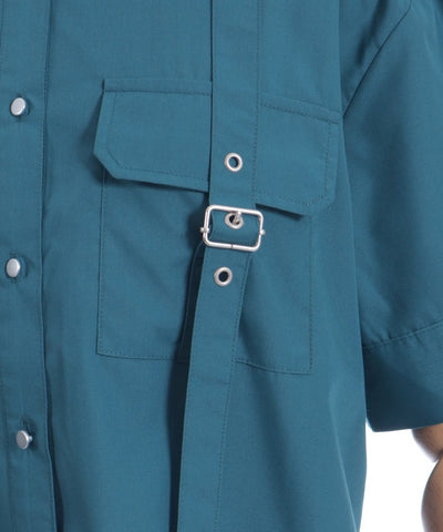 Eyelet Tab Short Shirt