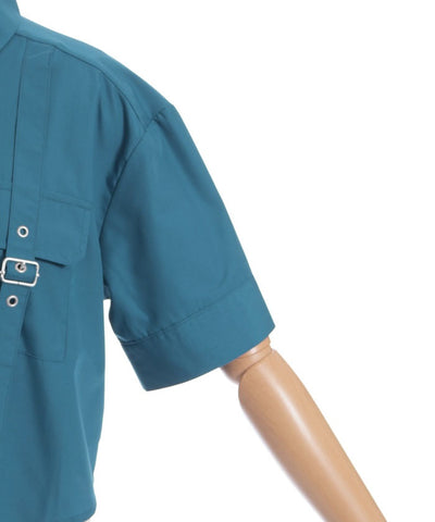 Eyelet Tab Short Shirt