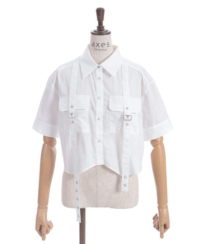 Eyelet Tab Short Shirt