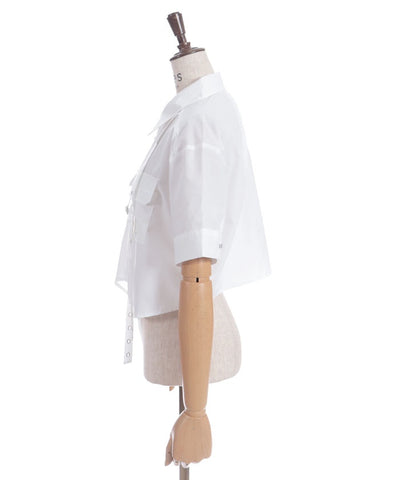 Eyelet Tab Short Shirt