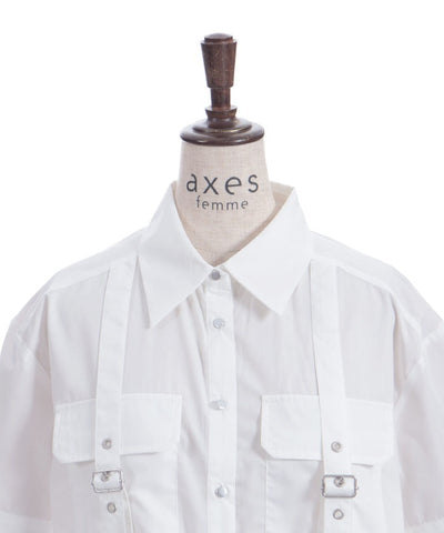 Eyelet Tab Short Shirt