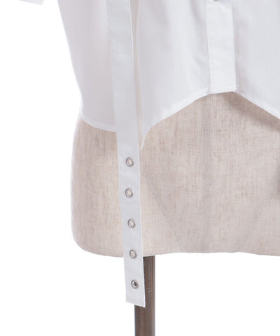 Eyelet Tab Short Shirt