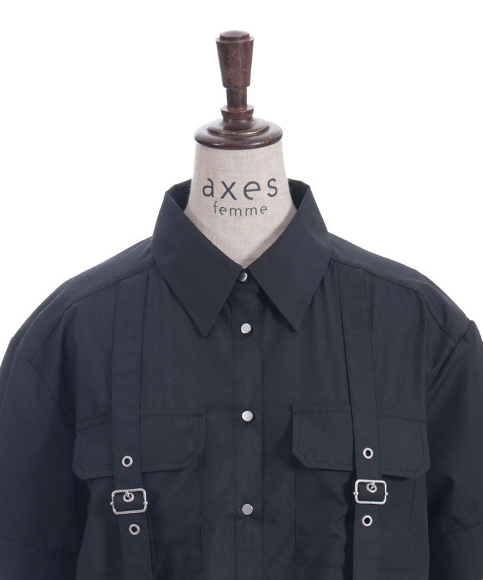 Eyelet Tab Short Shirt