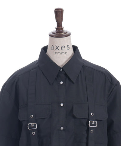 Eyelet Tab Short Shirt