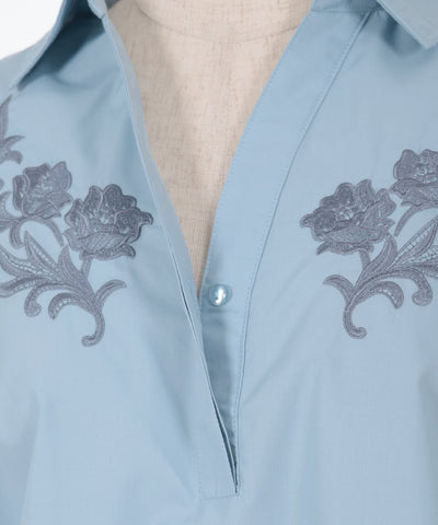 Embroidery Skipper Shirt