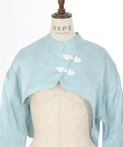 Peony Jacquard Chinese Bolero