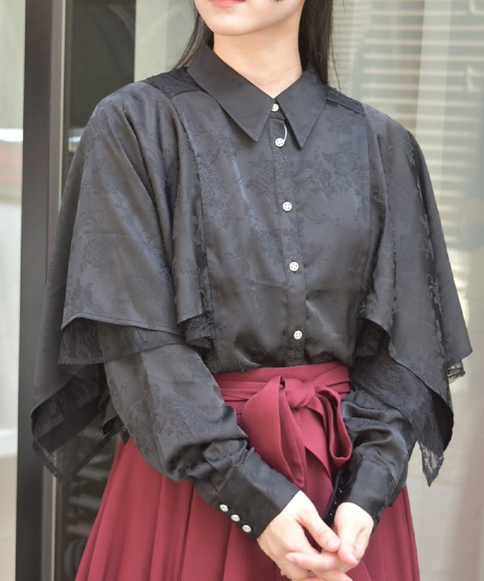 SeaRoomlynn Cut jacquard flare blouse Jacquard Flare Top