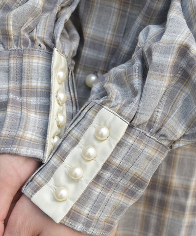 Bicolor Ribbon Shirt