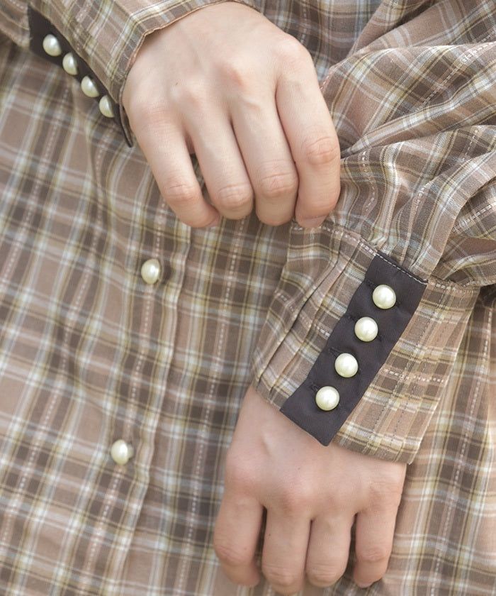 Bicolor Ribbon Shirt