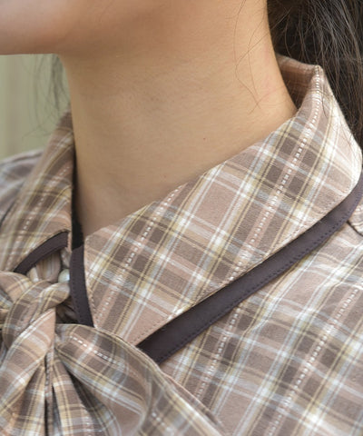 Bicolor Ribbon Shirt
