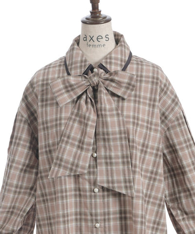 Bicolor Ribbon Shirt