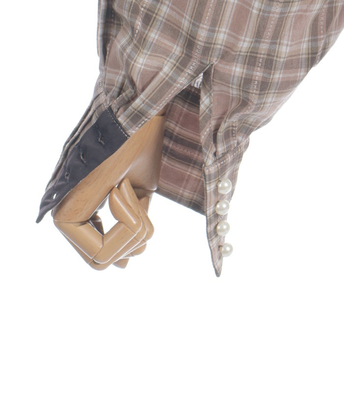 Bicolor Ribbon Shirt