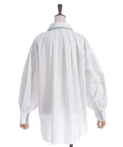 Bicolor Ribbon Shirt