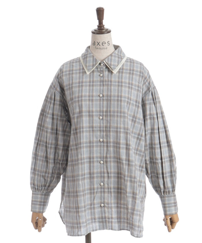 Bicolor Ribbon Shirt