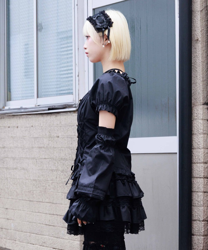 Arm Covers Set Cotton Blend Blouse