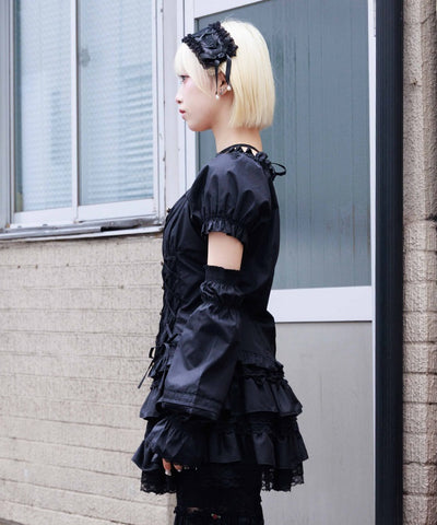 Arm Covers Set Cotton Blend Blouse