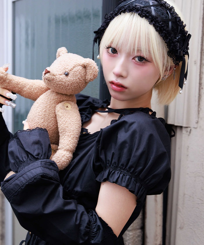 Arm Covers Set Cotton Blend Blouse