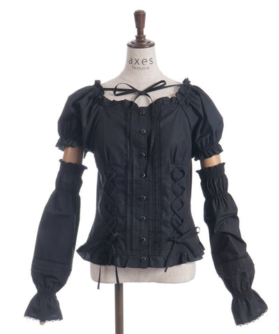 Arm Covers Set Cotton Blend Blouse