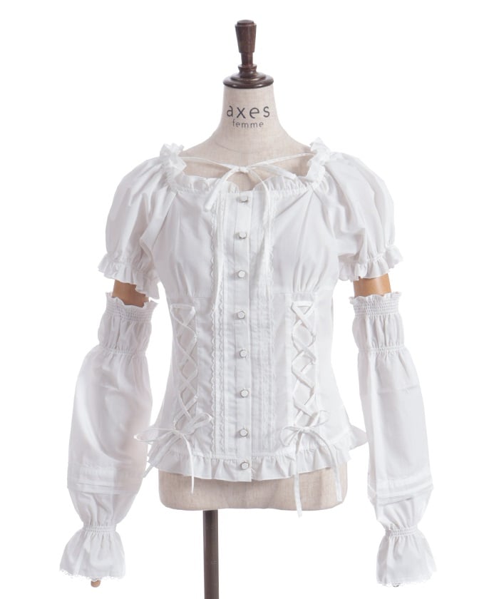 Arm Covers Set Cotton Blend Blouse