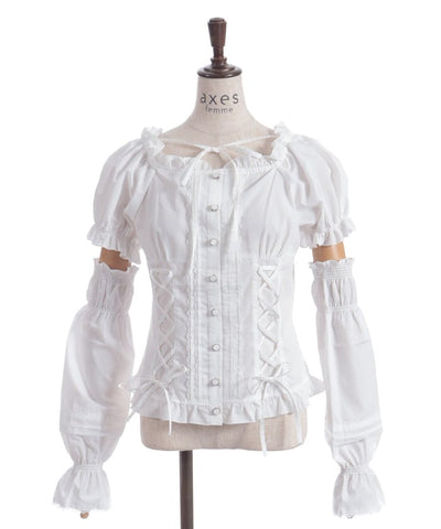 Arm Covers Set Cotton Blend Blouse