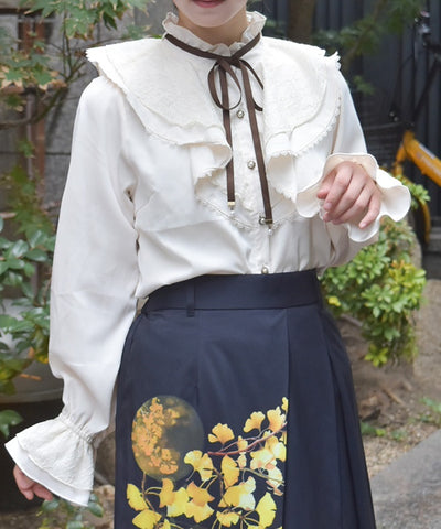 Lace Layered Ruffle Frill Blouse