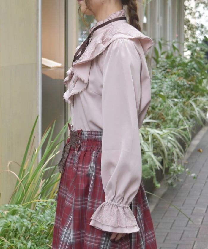 Lace Layered Ruffle Frill Blouse