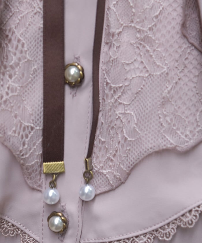 Lace Layered Ruffle Frill Blouse