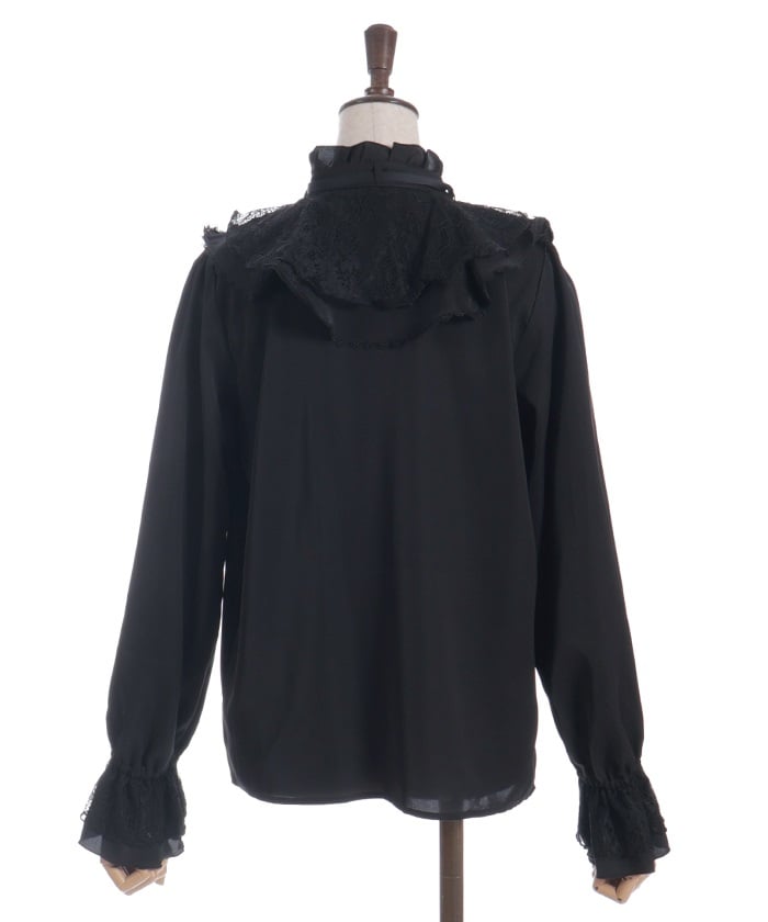 Lace Layered Ruffle Frill Blouse