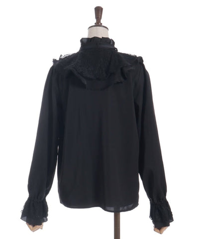 Lace Layered Ruffle Frill Blouse