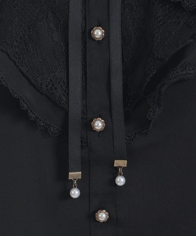 Lace Layered Ruffle Frill Blouse