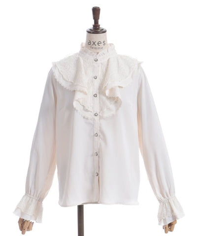 Lace Layered Ruffle Frill Blouse