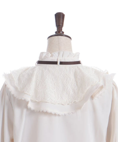 Lace Layered Ruffle Frill Blouse