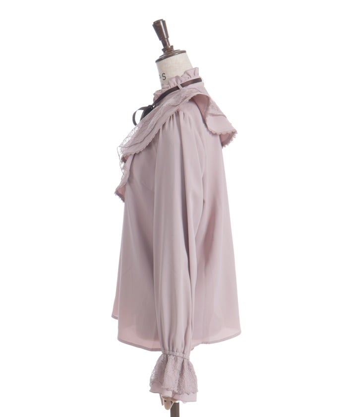 Lace Layered Ruffle Frill Blouse