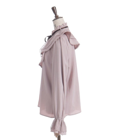 Lace Layered Ruffle Frill Blouse