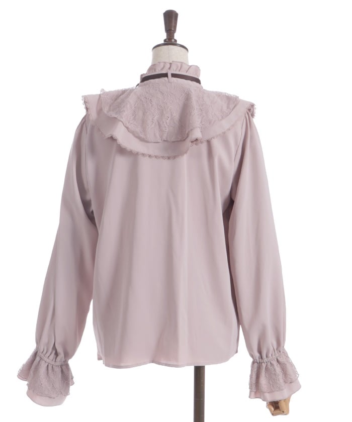 Lace Layered Ruffle Frill Blouse