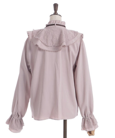 Lace Layered Ruffle Frill Blouse