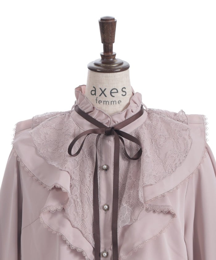 Lace Layered Ruffle Frill Blouse