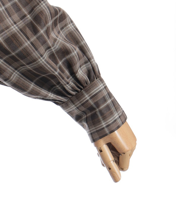 Volume Sleeve Ribbon Shirt