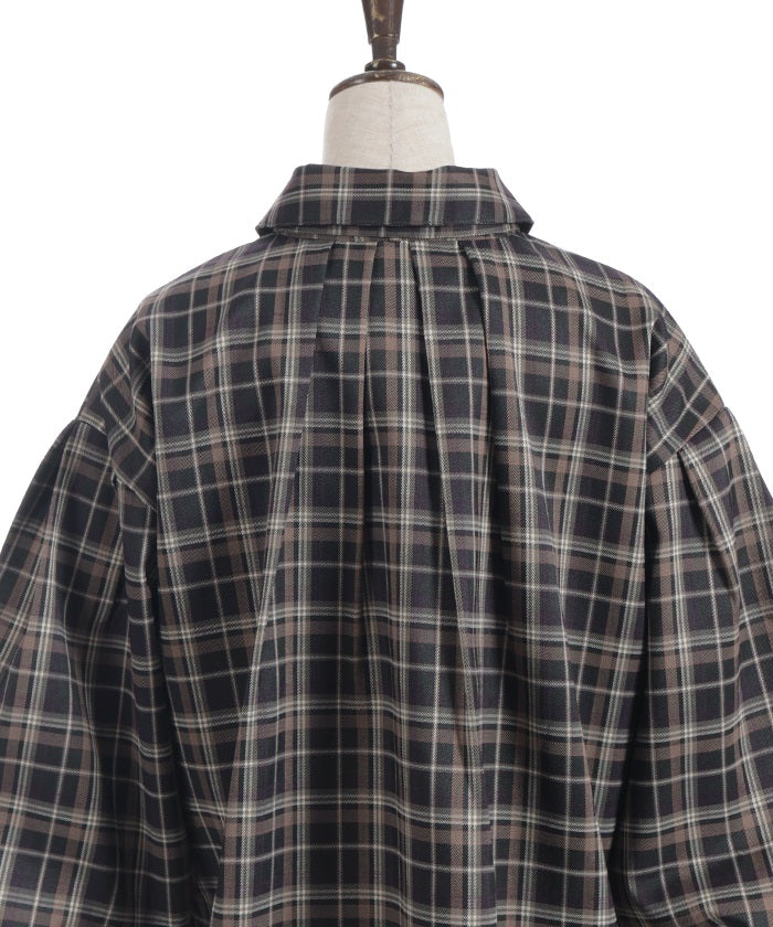 Volume Sleeve Ribbon Shirt