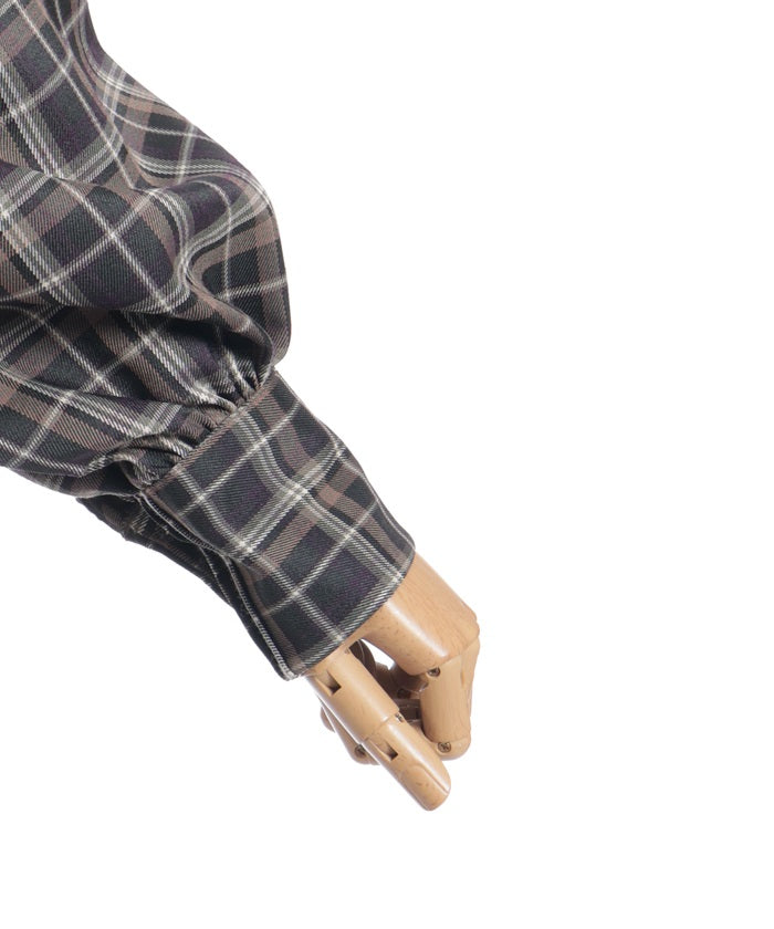 Volume Sleeve Ribbon Shirt