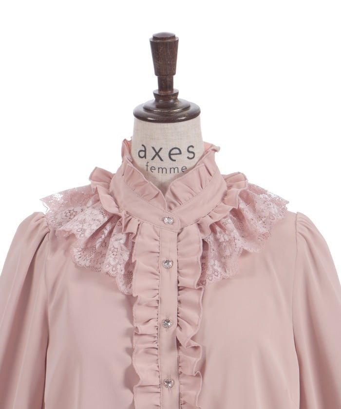 Lace Frill Blouse – axes femme from JAPAN