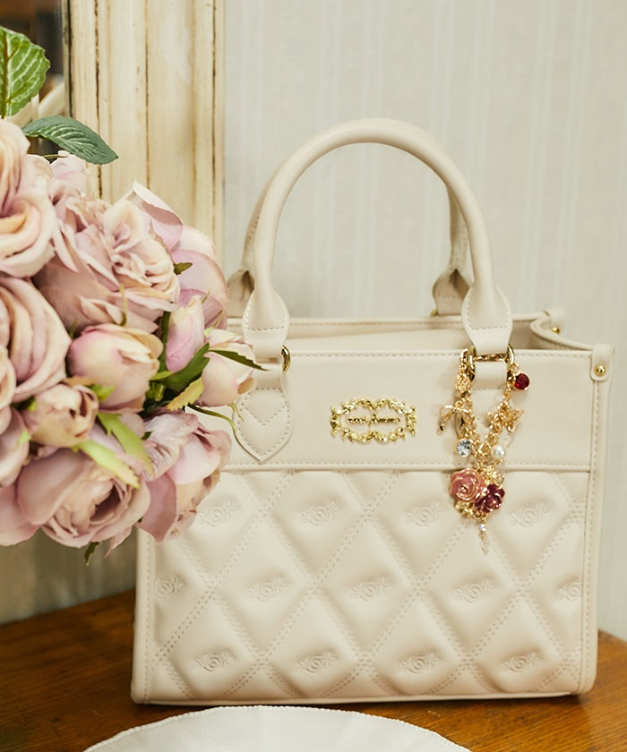 Rose Motif Quilted Bag