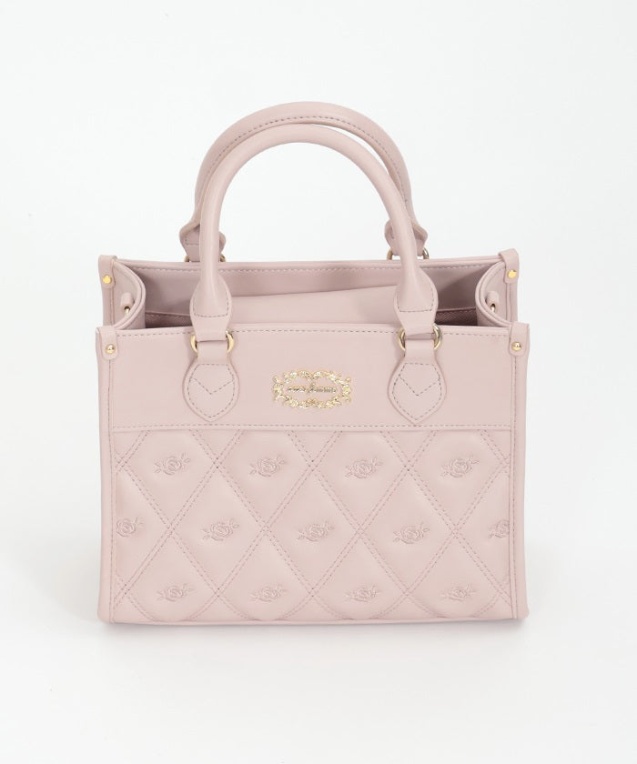 Rose Motif Quilted Bag