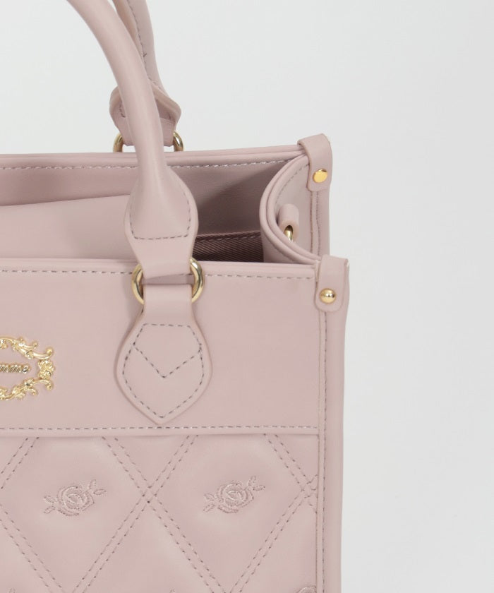 Rose Motif Quilted Bag