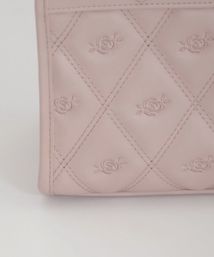 Rose Motif Quilted Bag