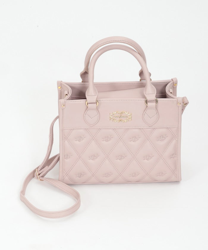 Rose Motif Quilted Bag