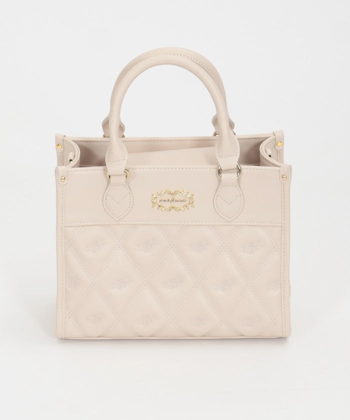 Rose Motif Quilted Bag