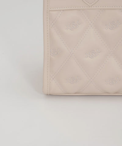 Rose Motif Quilted Bag